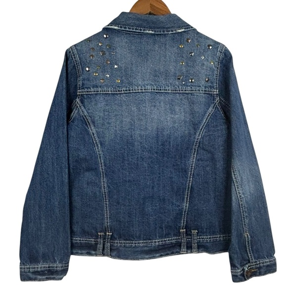 Reitman’s Denim 4 Pocket Trucker Style Jean Jacket with metal stud detail 1X - Picture 7 of 13
